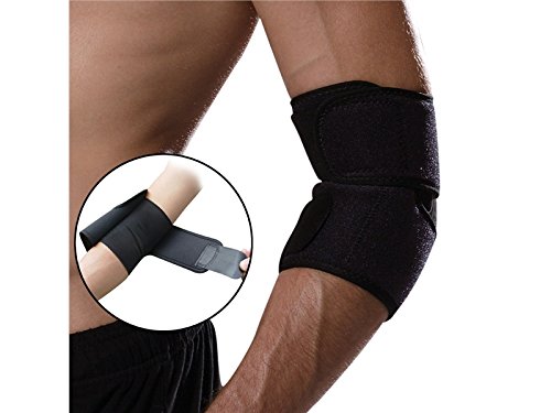 Huasen Sports Safe Guard Adjustable Elbow Sleeve Elbow Compression Sleeve Elbow Support for Men & Women Cycling Sports