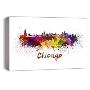 Watercolor Abstract Ink Splash Painting Artwork for Home Framed