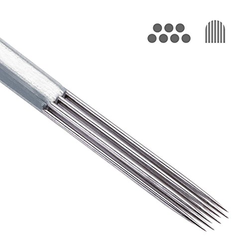 ACE Needles 50 pcs. Round Curved Magnum Sterile Tattoo Needles - 7RM (7 Round Mag)