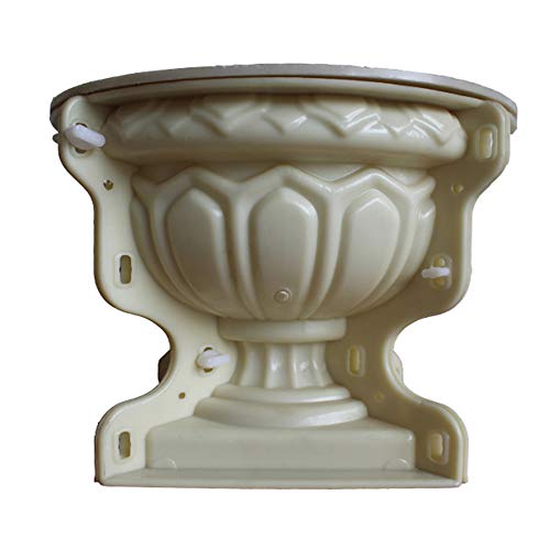 Amazon.com: Concrete Flower Pot Plastic molds Garden Round Large