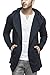 Tinted Men's Cotton Blend Hooded Cardigan Navy