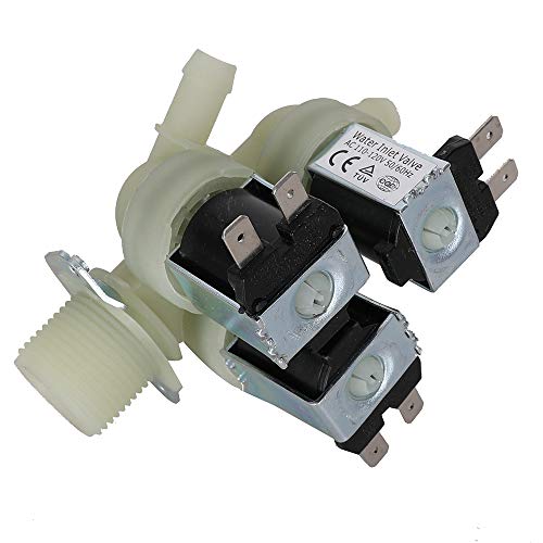 5221ER1003A 5220FR2075L Ultra Durable Cold Water Inlet Valve Replacement Part for Kenmore LG Washer - Replaces 5220FR2075L 5221ER1003A 5221ER1003C 5221ER1003D 5221ER1003F PD00025873 4322702 AP5986564