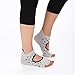 Yoga and Pilates Grip Toeless Socks Organic Cotton Barre Workout Non Slip with Grips Non Skid Exercise Gym for Women by Ekko Yoga