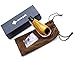 ShowJade TM Traditional Yellow Tobacco Pipe (With Pipe Pouch)