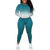 Nimsruc 2 Piece Outfits For Women Sweatsuits Sets Hooded Tracksuit Long Sleeve Pullover Jogger Sweat Pants Set