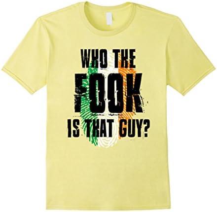 Men's Who the fook is that guy t-shirt Large Lemon