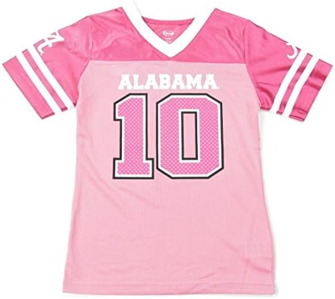 Alabama Crimson Tide Girls #10 Football Jersey, Pink, Lg 10/12