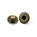 60 Sets 10mm Metal Snap Fasteners Press Stud Rounded Sewing Rivet Buttons Clothing Leather Craft DIY Poppers Bronze