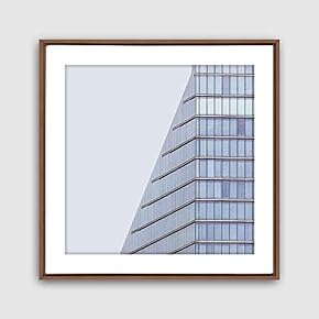 Framed Canvas Wall Art Geometric Building Canvas Prints Home Artwork Decoration for Living Room,Bedroom - 16x16 inches