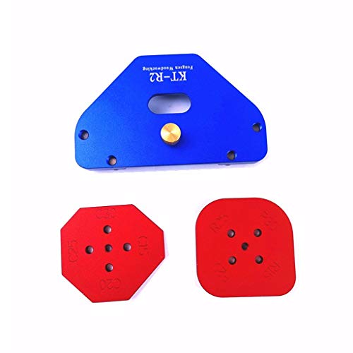 Router Table Corner Jig Radius Template Kits Aluminium Alloy for Woodworking Trimming Tool Set,Radius Quick-Jig Router Bit Templates for Routing Rounded Corners R15 R20 R25 R30 C15 C20 C25 C30