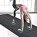 YUGLAND PU Yoga Mat- Nonslip Eco-Friendly Natural Rubber Hot Yoga Exercise Mat with Alignment Lines, Free Carry Strap& Bag, 72×26.8In, Blackthumb 3