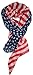 LibbySue-Red, White and Blue, Patriotic American Flag Scarf (Stars & Stripes)
