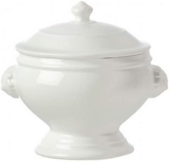 Forever Crystal la Porcellana Chimera Lion Soup Tureen Gift Box, Porcelain, White, 22 x 22 x 20 cm