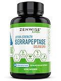 Serrapeptase 120000 SPU - Sinus & Nasal Relief + Immune Booster - Joint Support & Proteolytic Digestive Enzyme Supplement - for Natural Heart & Cardiovascular Health - 30 Delayed Release Capsules