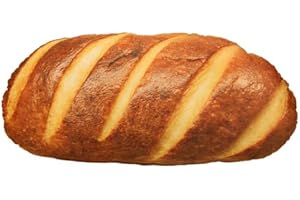 3D Lifelike Bread-Shaped Pillow Soft PP Cotton Filling Throw Toy Gifts for Friends Kids Hug Nap Office Noon Break Skin-Friend