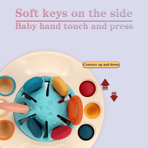 18+ Months Montessori Baby Toys, Unique Ufo Design, Soft Silicone Pull