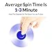 ApexPower EDC Tri Fidget Spinner Spinning 3mins+ Finger Stress Reducer Toy for Boring, Anxiety, Focusing (black+red) (blue)