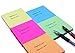 Sticky Note, Top Honor 3 inch x 3 inch, 10 Pads/Pack,100 Sheets/Pad, 5 Colours Self-Stick Notes, Easy Post