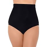 Swim Solutions Womens Solid Nylon Swim Bottom Separates Black 16