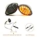 2Pcs Super Bright Motorcycle Front LED Flush Mount Turn Signal Light Blinker Side Maker Lamp for Honda CBR600RR CBR1000RR CBR600F3 CBR600F4 CBR600 F3 F4 F4I (Smoke)