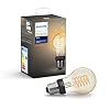 Philips Hue Filament Lamp 1-Pack – E27 – Vintage Globevorm A60 – Duurzame LED Verlichting – warm-wit Licht – Dimbaar…