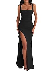 LAGSHIAN Women's Elegant Square Neck Sleeveless