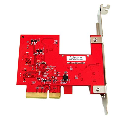 Ableconn PEX-UB152 USB 3.2 Gen 2 (10 Gbps) 2-Port Type-C Internal 20Pin Key-A Header PCI Express (PCIe) x4 Host Adapter Card (ASMedia ASM2142 Chipset)