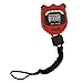 Marathon Adanac 3000 Digital Stopwatch Timer, Red - High Precision Accuracy to 1/100th Seconds - Water, Dust & Shock Resistant - 46” Lanyard Included