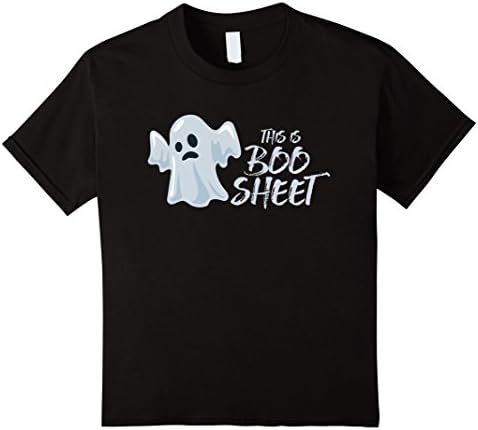 Kids This is Boo Sheet Funny Halloween T-shirt 12 Black