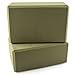 Peace Yoga Foam Exercise Blocks Green [9” x 6” x 4”] (2 Pack)