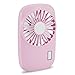 Aluan Handheld Mini Fan Powerful Small Personal Portable Speed Adjustable USB Rechargeable Eyelash Fan for Kids Girls Boys Woman Man Home Office Outdoor Travel, Pink