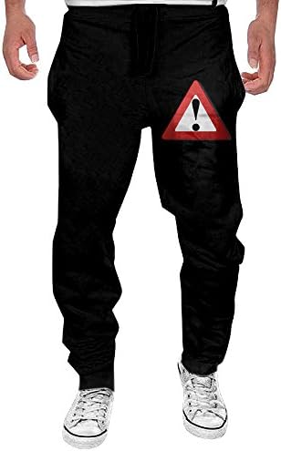 XDR Fashion Road Sign Runningwinter Sport Pant For Men Black L