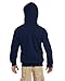 Duofold Boys' Big Powerblend Eco Fleece Full Zip Hoodie, Navy, M
