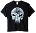 Marvel Men's Big-Tall Punisher Classic Logo Smoke T-Shirt, Black, XXX-Large