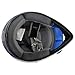 TMS Youth Kids Blue/silver Skull Dirt Bike Motocross Helmet Mx (Large)
