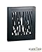 Kleeger KLG-195 Wooden Pet Gate, Foldable & Freestanding, For Indoor Home & Office Use. Keeps Pets Safe [ Zebra Pattern Decorative Design]. Easy Set Up, No Tools Required - Black