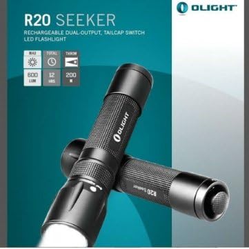 Olight R20 Seeker CREE XM-L2 600LM USB Rechargeable LED Flashlight