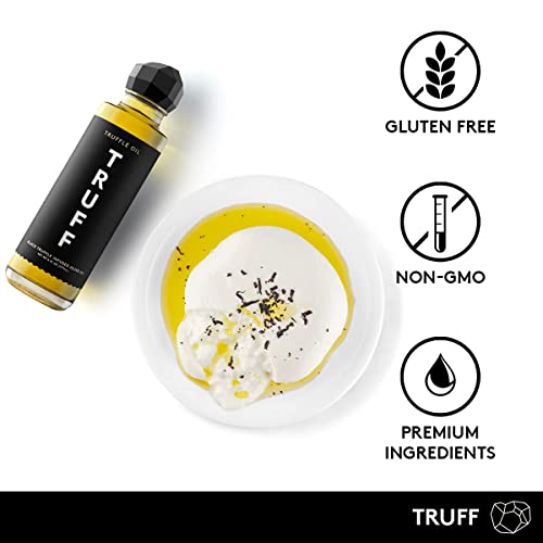 TRUFF Black Truffle Oil Black Truffle Infused Olive Oil Gourmet Dressing, Seasoning