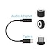 Motorola Moto Z Droid, Z Force Droid, Z Play Droid, Moto Z2 Force, Xiaomi Mi6 Headset, Haoos Connector USB-C to 3.5mm Audio Cord Headphone Stereo Aux Cable Microphone Female Adapter (Type C to Audio)