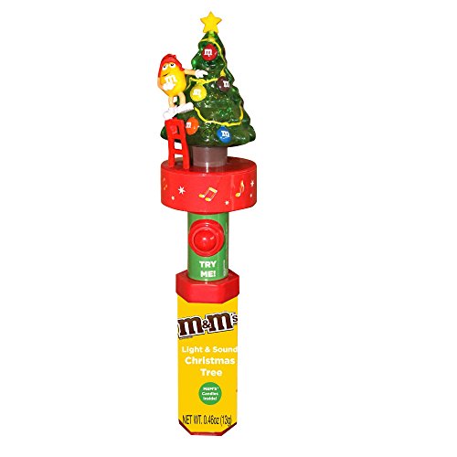M&ms christmas tree light up toy with music and candies