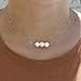 5 Pcs Single Bead Pearl Choker Necklaces For Women Simple Dainty Turquoise Gemstone Necklace For Girls