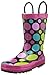 Western Chief Kids Dot Party Rain Boot(Big Kid/Toddler/Little Kid),Black,1 M US Big Kid