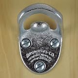 Cavalier Style Stationary Bottle Opener, Chrome Plated