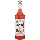 Monin Rose Syrup - Great For Flavoring Cocktails, Mocktails, Soda, And More - 750 mL Bottle