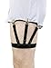 Jelinda Mens Shirt Stays Holders Elastic Garters Belt with Non-slip Locking Clamps