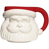 Sweet Water Decor Red Santa Hat Coffee Mug, 19oz Ceramic Christmas Mug, Dishwasher & Microwave Safe, Large Holiday Winter Cup for Coffee, Tea & Hot Chocolate, Stocking Stuffer Gifts for Women