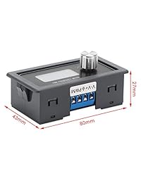 Generador de señal de función, DROK DC de alta precisión 3,3 V 30 V 5 30 mA 1 Hz 150 kHz salida ajustable PWM frecuencia de pulso, ciclo de trabajo cuadrado, módulo generador de señal de onda cuadrada, kit de bricolaje con 2 modos y función de bloqueo