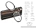 Pince Nez Style Clamp Nose Resting Pinching Reading Glasses ith No Temple Arms Readers for Men and Women FJB02 (Gray Brown, 2.5)