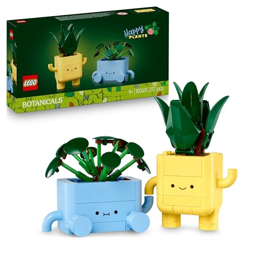 Botanicals Plantas Felices - Decoración para Estantería y Dormitorio Juvenil - Juguete con 2 Plantas Artificiales de Colores y Caras de Dibujos Animados - Regalo para Niñas de 9+ Años 10349