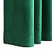 SINGINGLORY Green Velvet Curtains 52 x 84 Inch, Blackout Thermal Insulated Grommet Window Curtain 2 Panels Set for Bedroom and Living Room (W52 xL84, Dark Green Emerald)